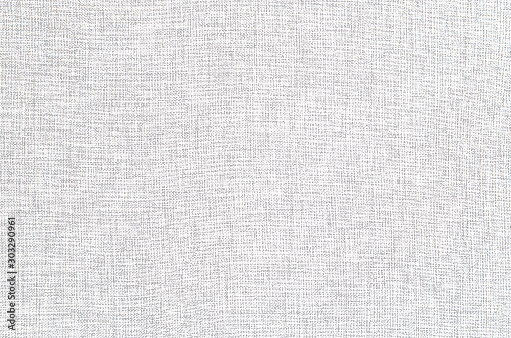 White linen fabric texture or background. - obrazy, fototapety, plakaty 