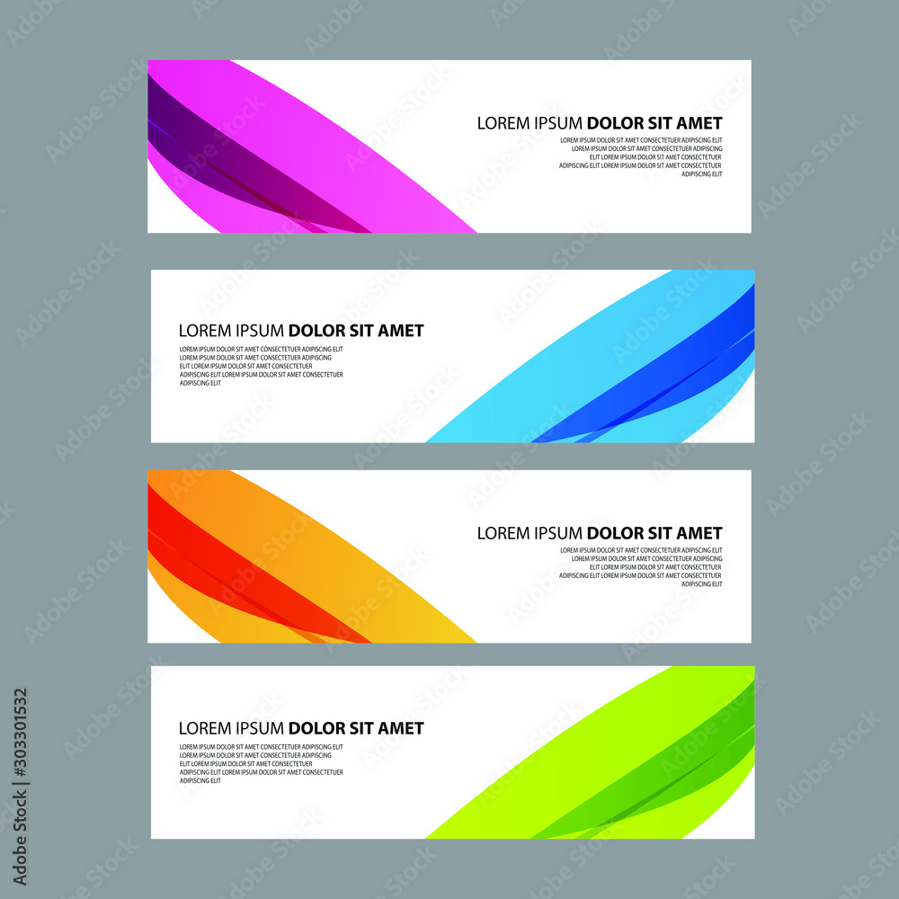 Fototapeta premium Vector Abstract design banner web template