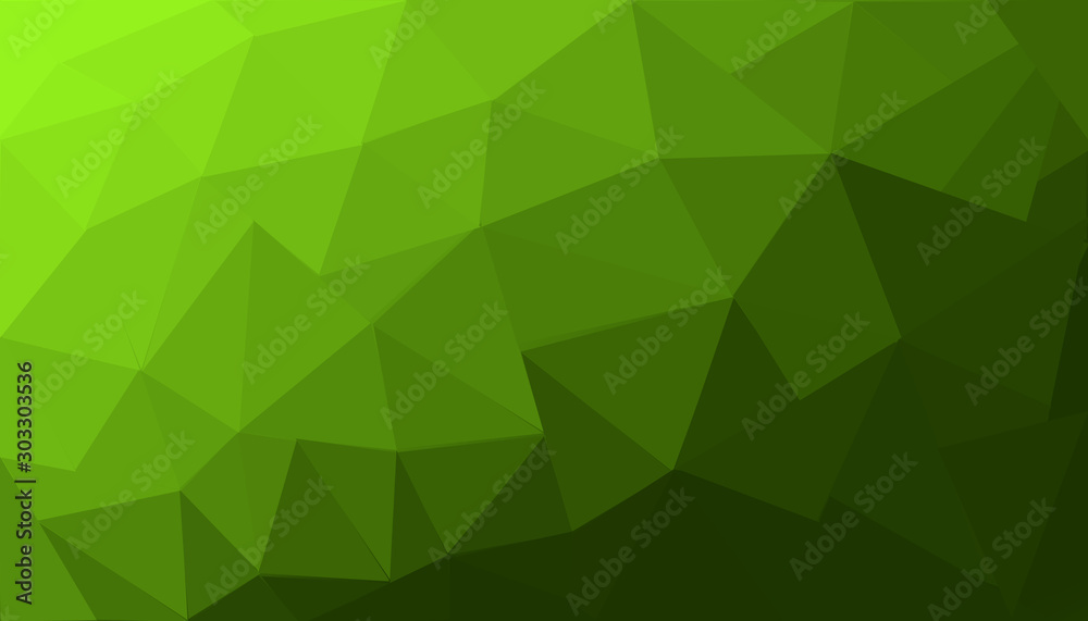 Abstract beautiful green triangle background