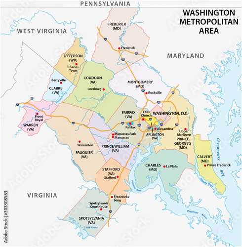 Map of Washington DC Metropolitan Area is the metropolitan area based in Washington DC