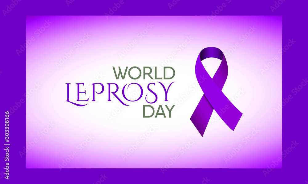 Vector illustration on the theme of World Leprosy Day in January Vector illustration on the theme of World Leprosy Day in January