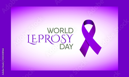 Vector illustration on the theme of World Leprosy Day in January
