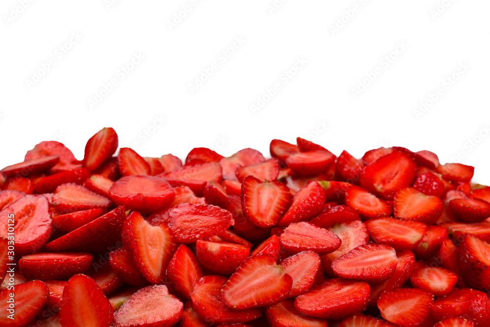 Strawberry. Fresh berries macro. Fruit background. Top view. Strawberry. Fresh berries macro. Fruit background. Top view.