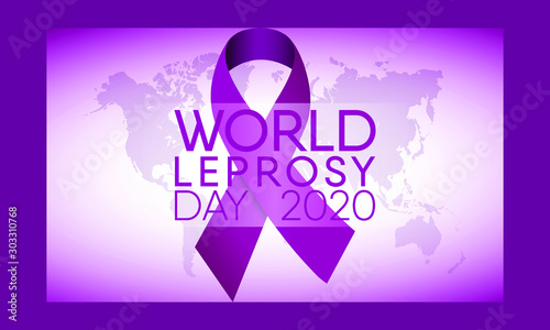 Vector illustration on the theme of World Leprosy Day in January