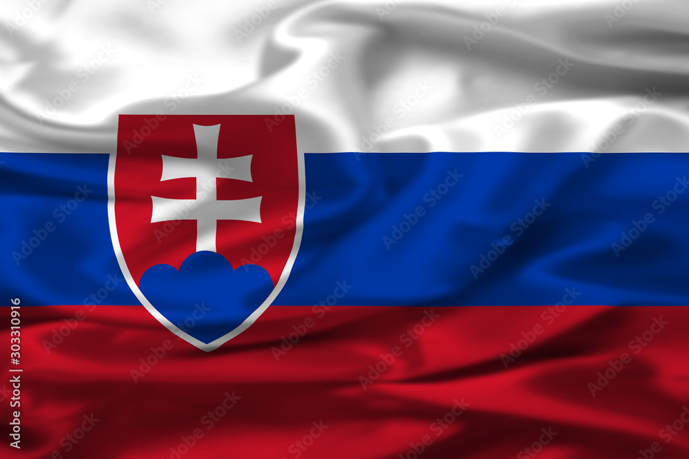 Fototapeta premium Bandiera Slovacchia