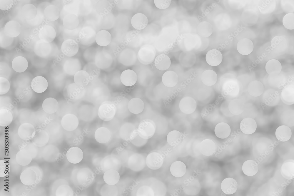 Silver bokeh lights abstract background Silver bokeh lights abstract background