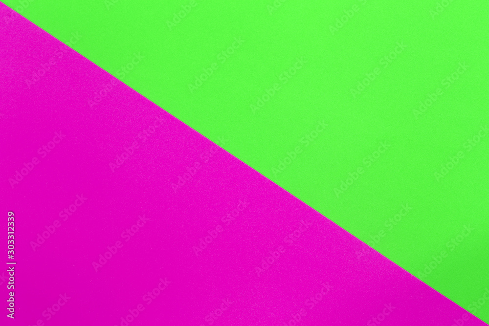 Green and Pink of Cardboard art paper.