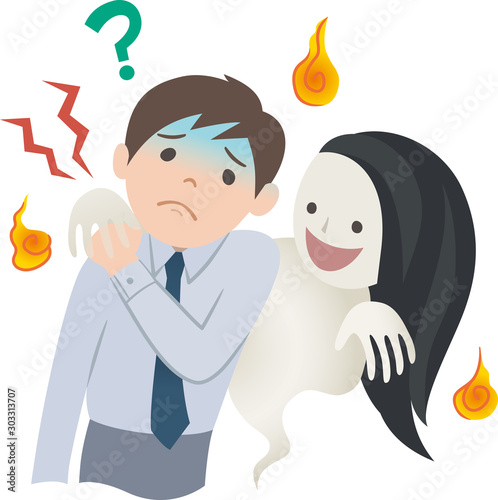 幽霊に取り憑かれた男性　〜肩こりの原因は…！〜