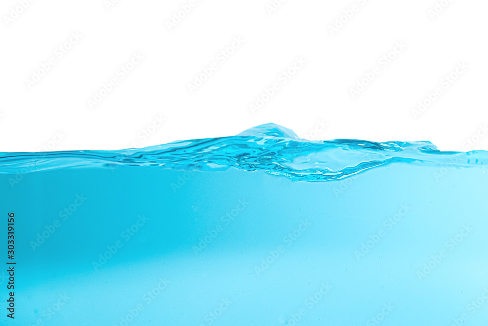 Close up blue water splash with copy space. Close up blue water splash with copy space.