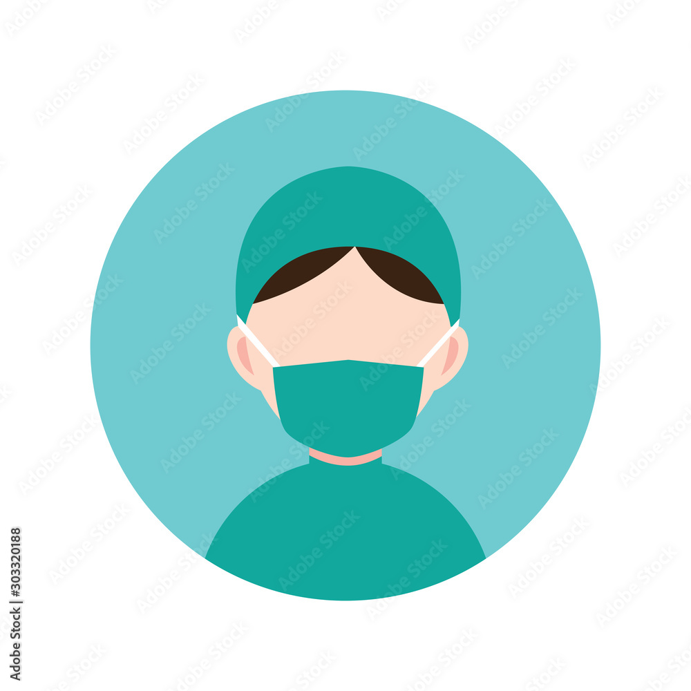doctor woman professional , person flat design icon doctor woman professional , person flat design icon