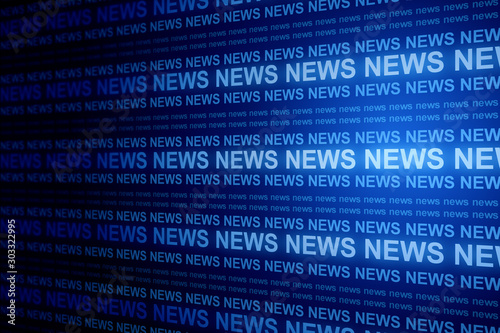 Creative blue news background