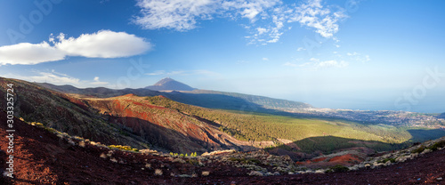 Vista sul vulcano Teide di Tenerife