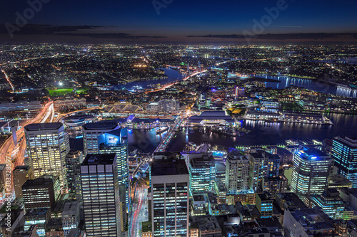 オーストラリア・シドニータワーからの夜景 1