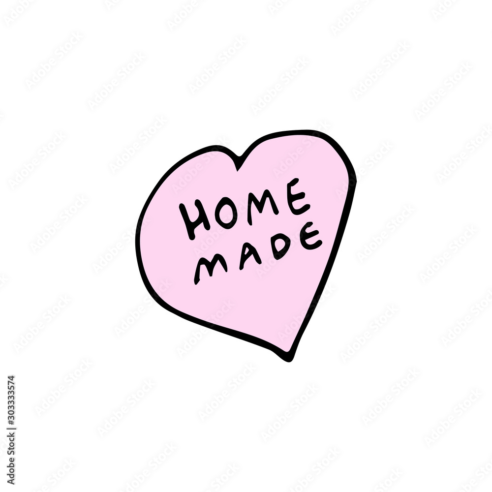 Home made hand drawn heart vector Home made hand drawn heart vector
