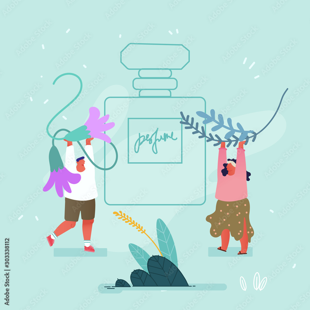 Foto Perfumers Create New Perfume Fragrance Composition Concept