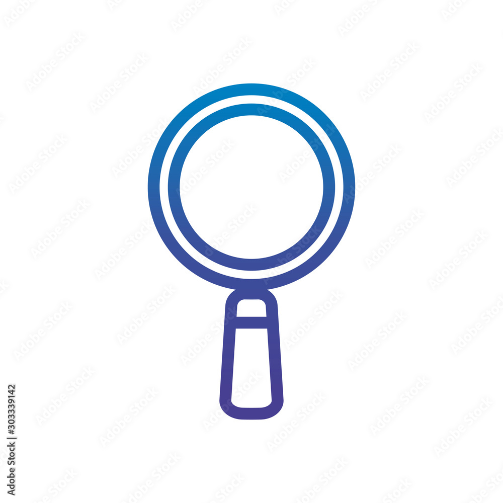 magnifying glass office line gradient design magnifying glass office line gradient design