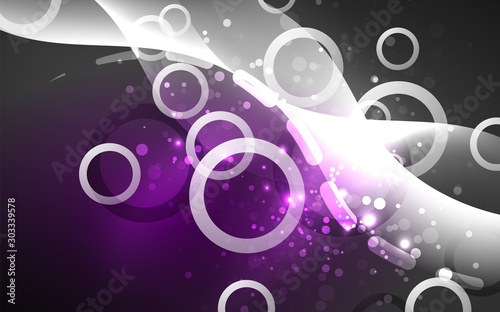 Neon abstract background. Background decoration. Trendy graphic design.