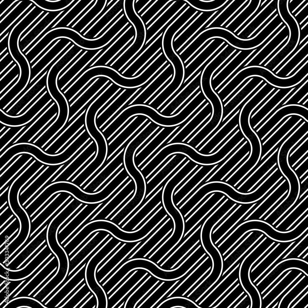 Design seamless waving pattern