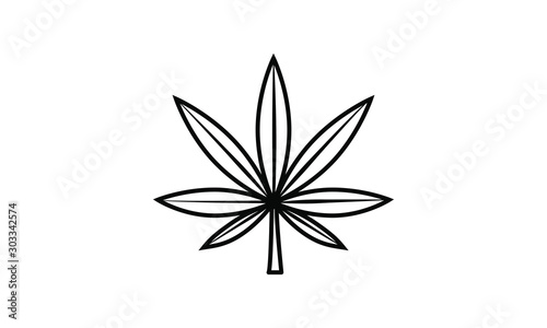 canabis icon vector