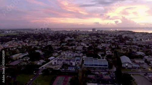 Caribbean Sunset in Trinidad, Port of spain photo
