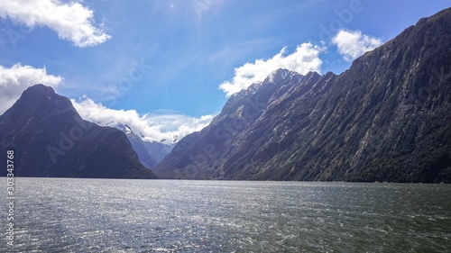 Milford Sound in the Fiordland National Park, New Zealand