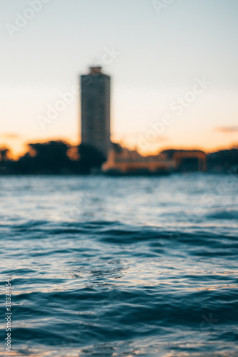 lighthouse at sunset