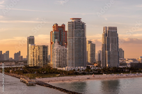 Panorama view of Miami Beach, South Beach, Florida, USA. © MISHELLA