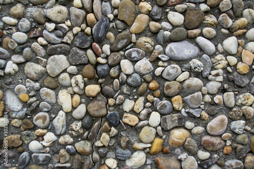 Stones, background. Road, textural abstraction.