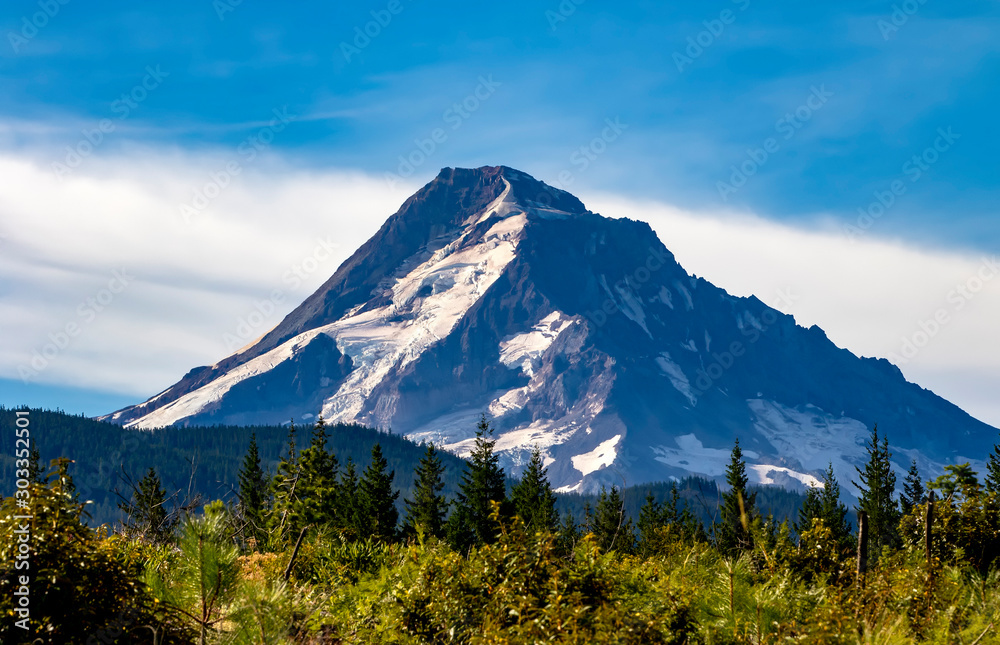Mount Hood, Oregon's highest mountain - obrazy, fototapety, plakaty 