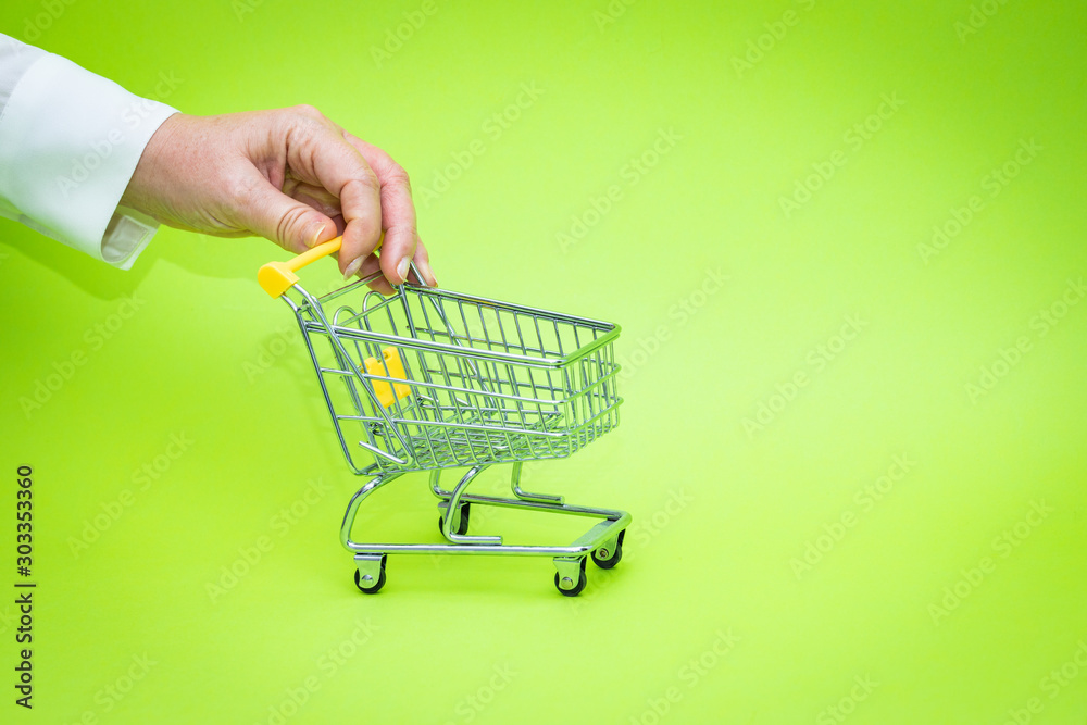 mini shopping trolley The concept of shopping and the power of the economy