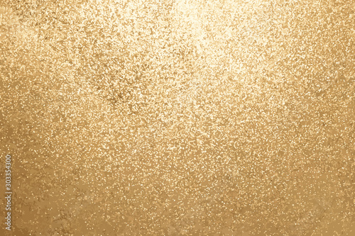 Gold color of glitter textured background (Vector)