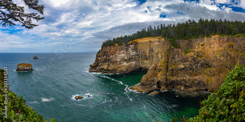 Cliffs at Cape Meares. Oregon photo