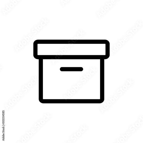 Box icon illustration isolated vector sign symbol