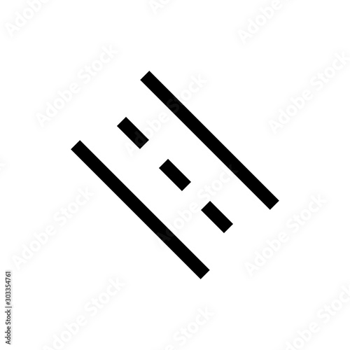 Road outline icon illustration isolated vector sign symbol