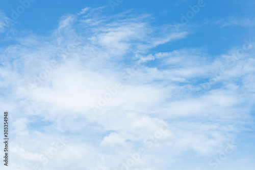 Blue sky with natural white clouds landscape- Image