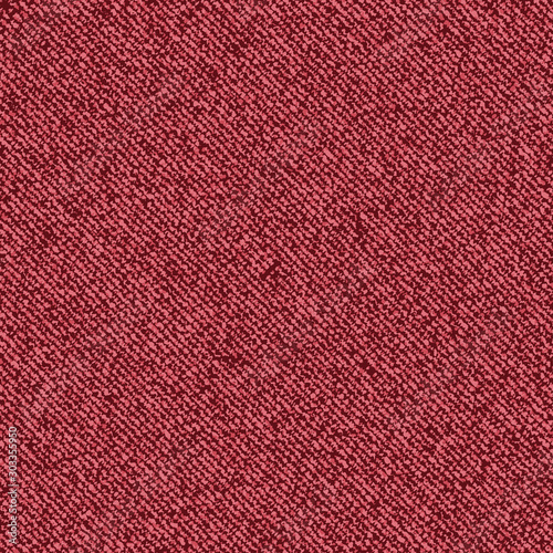 Jeans background. Vector Denim seamless pattern. Dark red (burgundy) jeans cloth.