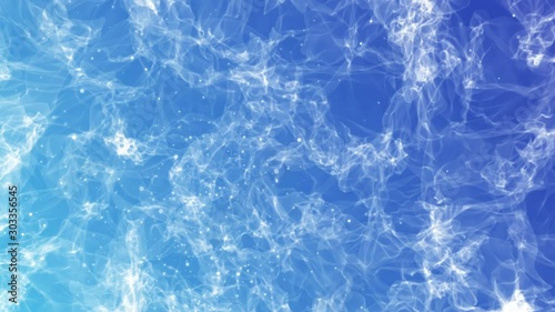 Waving Soft Magic Clean Cloth Wool Curtain  4k background and bokeh particles flow hi tech slowly backdrop. For your (DVD, text, title,advertisement, tv show, music show, opener) projects.