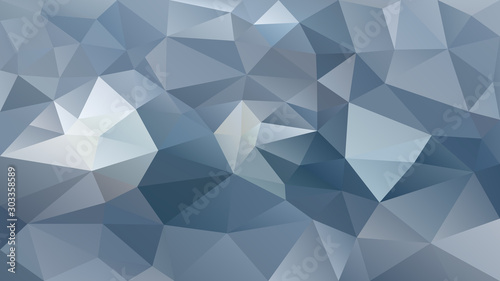 vector abstract irregular polygon background - triangle low poly pattern - color slate gray blue silver