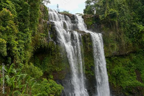 Tad yuang fall   A big waterfall in Jam Pha Sak Bolaven  Laos