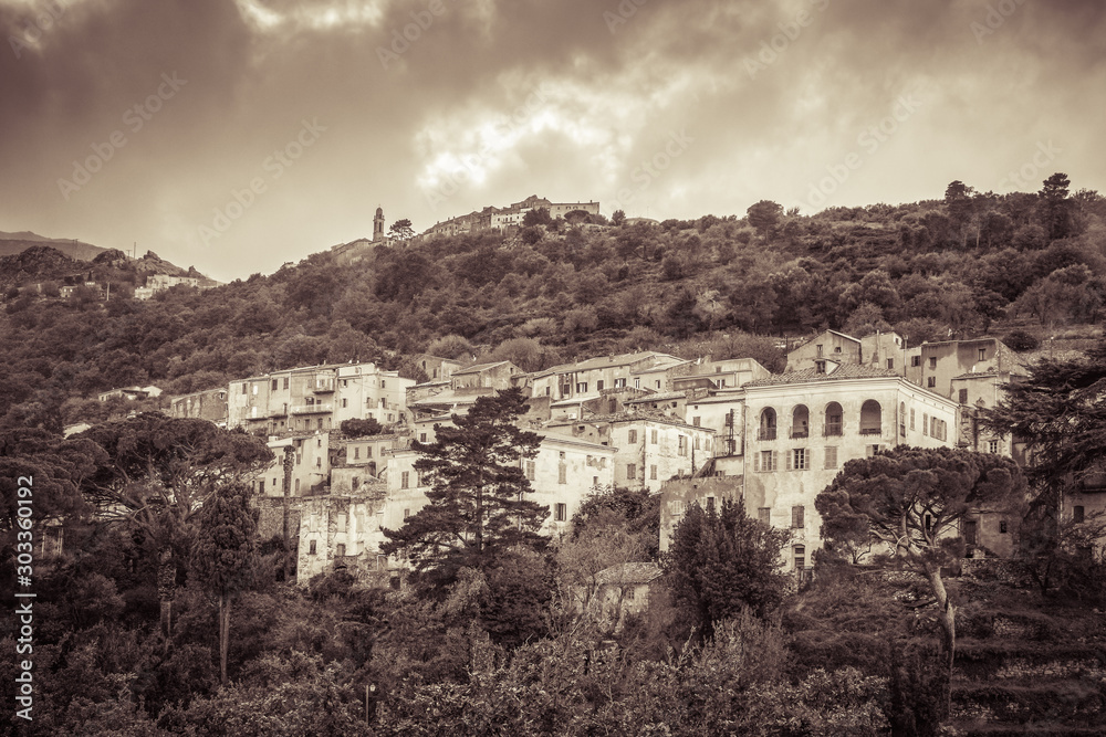 Villages of Ville di Paraso and Speloncato in Corsica