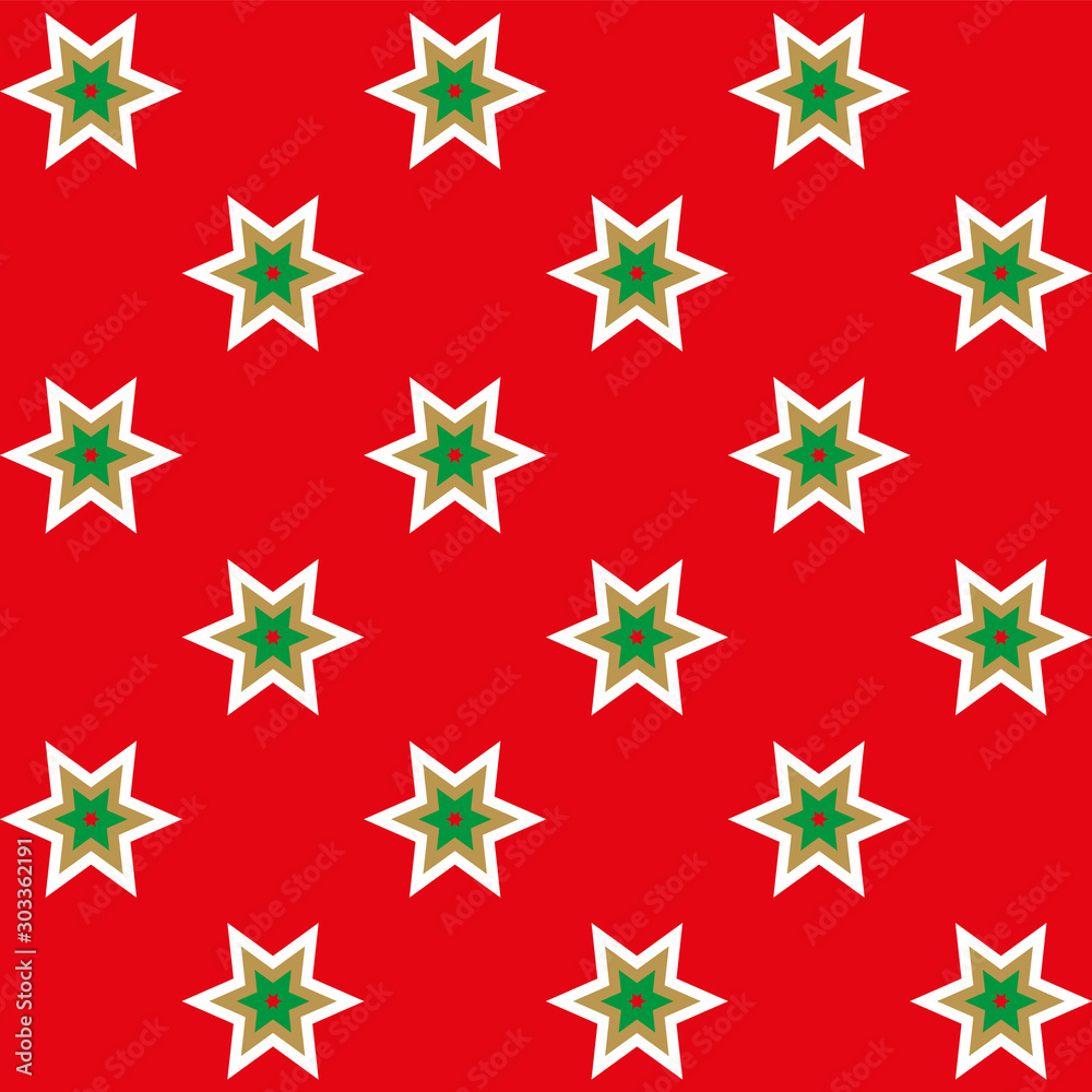 seamless background of multicolored stars on red seamless background of multicolored stars on red