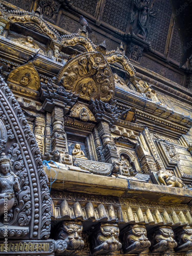 Elements of decoration of buddhist temple Elements of decoration of buddhist temple
