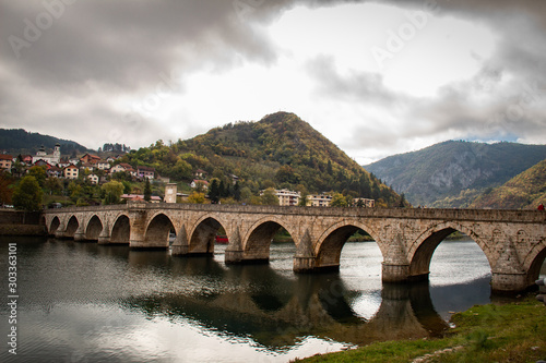 Mehmed pasa Sokolovic bridge in Visegrad, Bosnia and Herzegovina