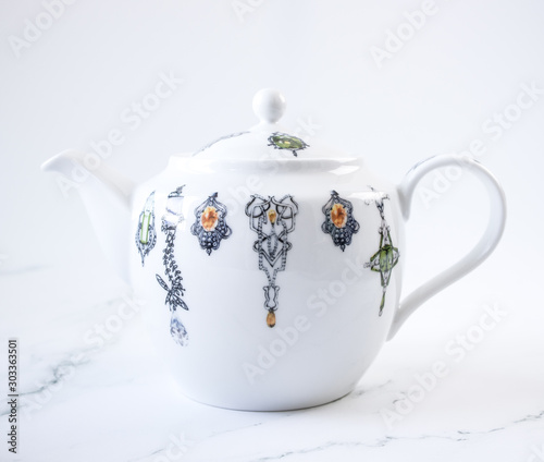 Photography Tea pot isolated on white background