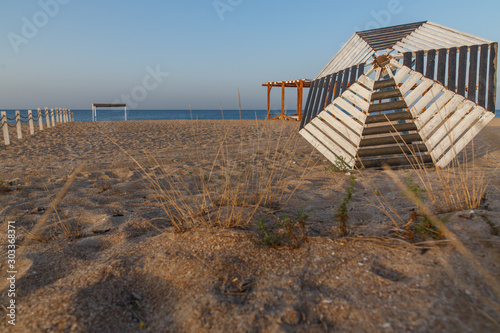 sunrise on the coast, beach