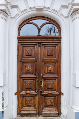 old wooden door