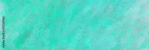 abstract seamless pattern brush painted background with medium turquoise, sky blue and dark turquoise color. can be used as wallpaper, texture or fabric fashion printing