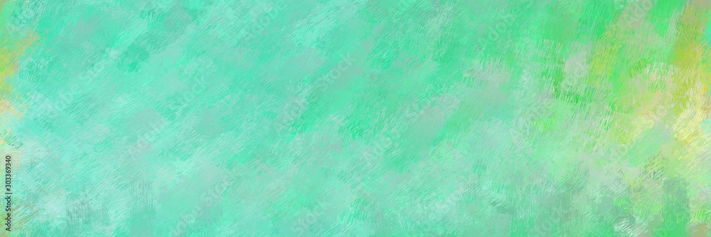abstract seamless pattern brush painted background with medium aqua marine, pale golden rod and pastel green color. can be used as wallpaper, texture or fabric fashion printing
