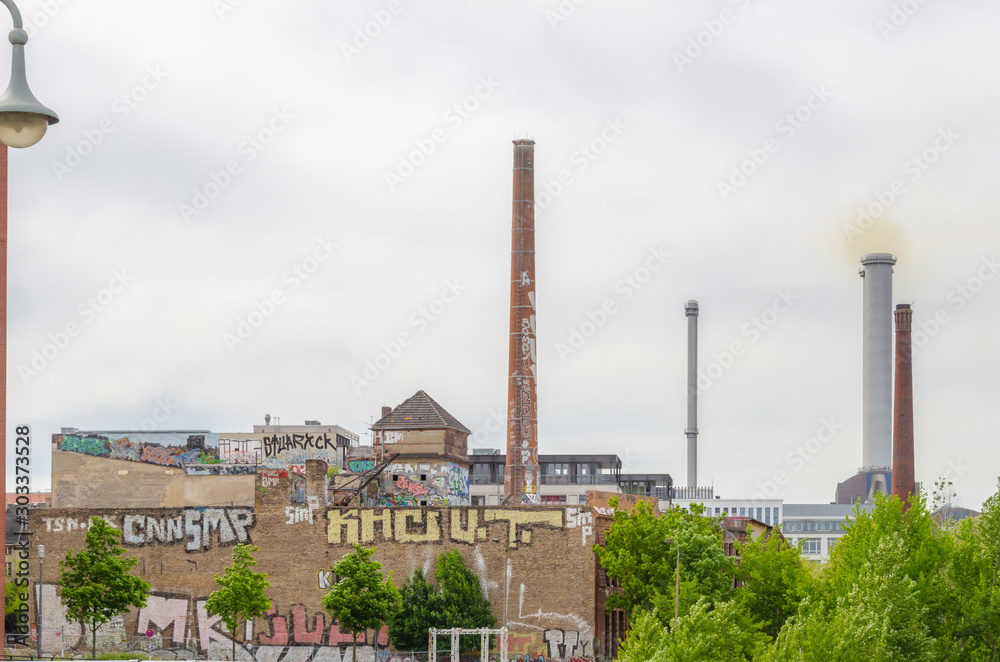 Berlin, Germany - 16 05 2012: old abandoned factory