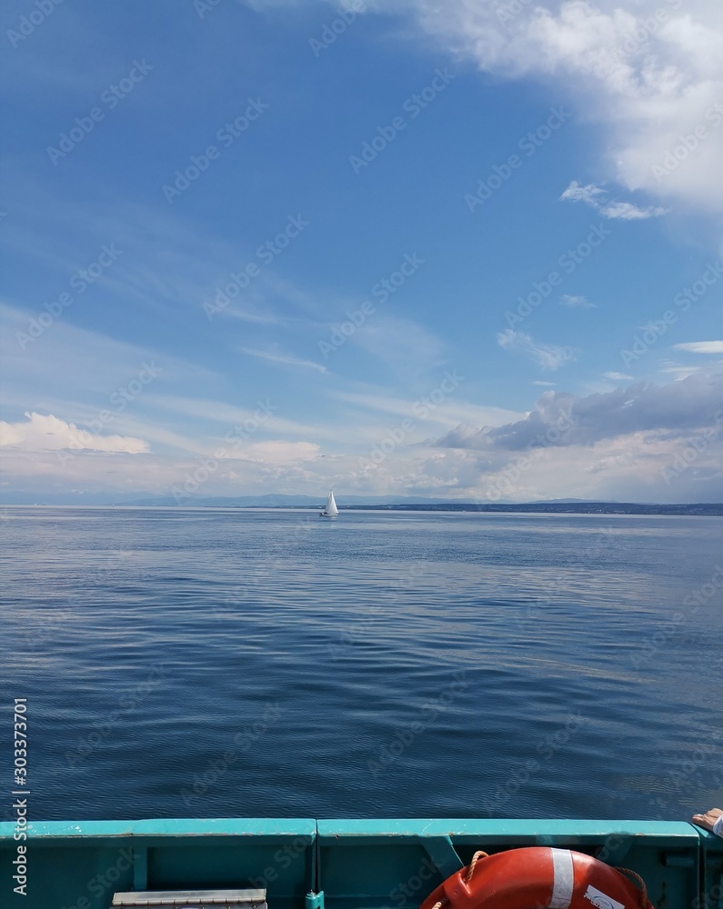 Fototapeta premium sailing boat in the sea